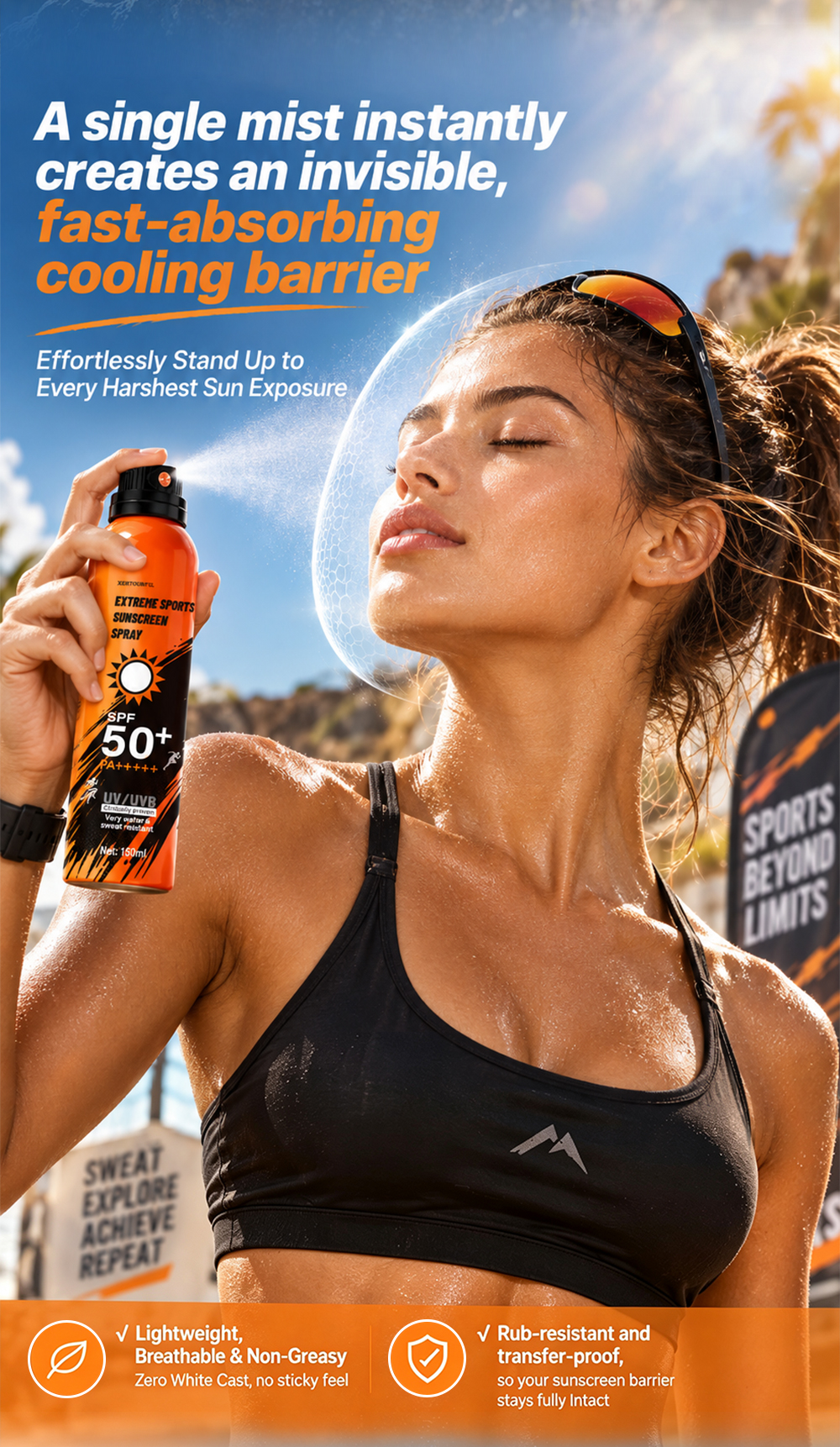 Spray for Extreme Sports